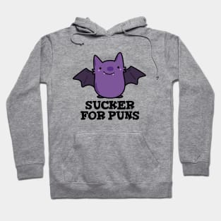 Sucker For Puns Cute Baby Bat Pun Hoodie